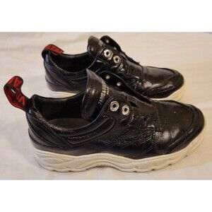 Zadig + Voltaire Blaze Crush Black Sneakers - Size 38/US 7